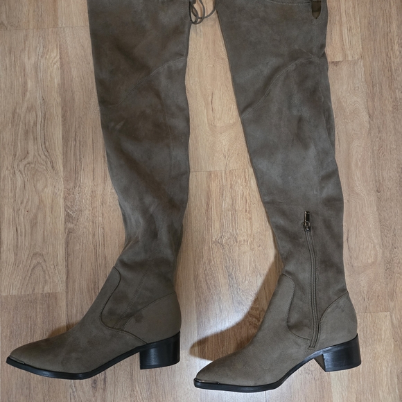 Marc Fisher Shoes - Marc Fisher Women's Brown YUNA Over-The-Knee Boots Size 5.5 A13